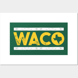 Retro Waco, Texas // Vintage Waco TX Hometown Texas Pride Posters and Art